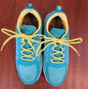 Orthofeet Coral Athletic Shoes Sneakers Turquoise Size 8.5 WW Extra Wide
